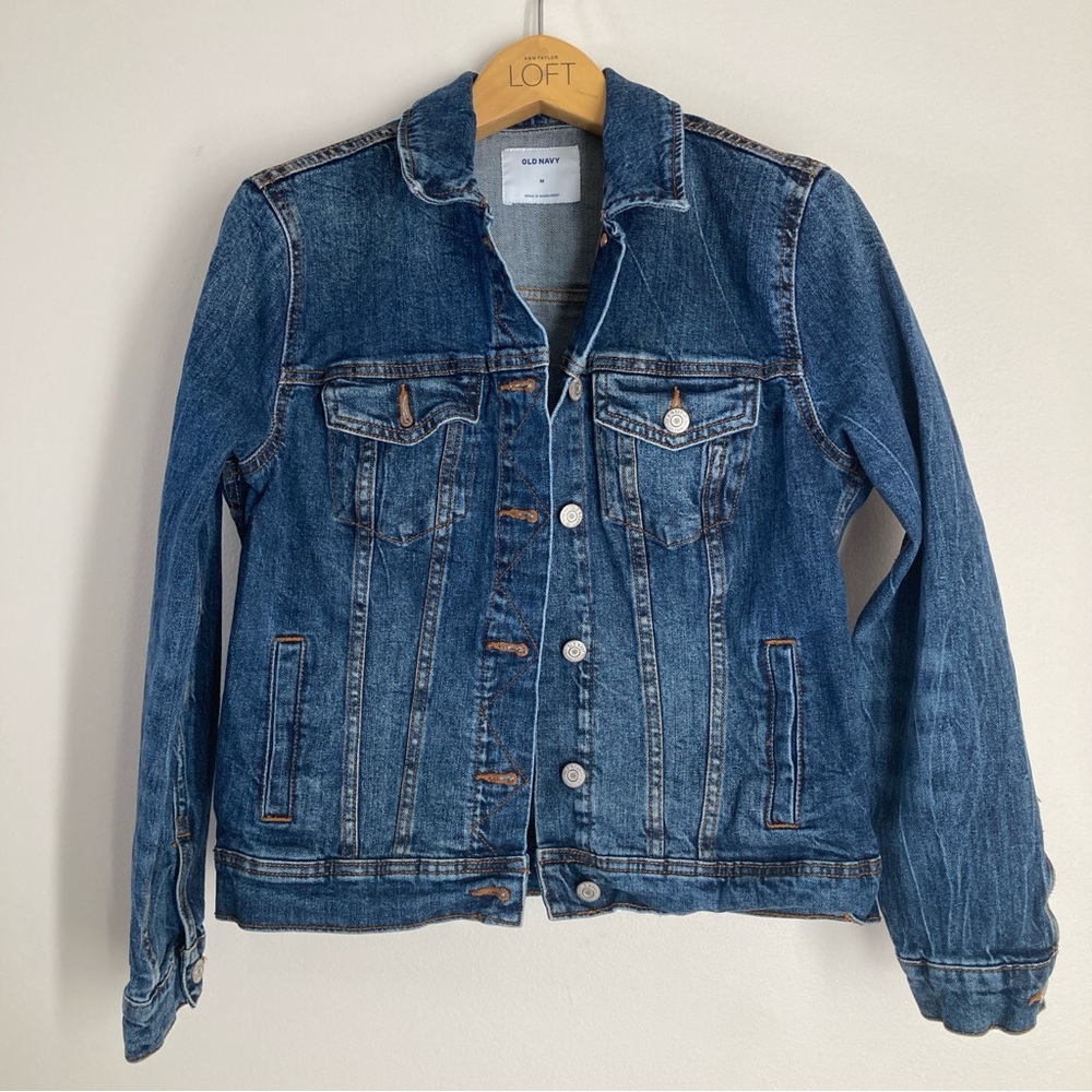 Old Navy Classic Blue Denim Jacket Size Medium